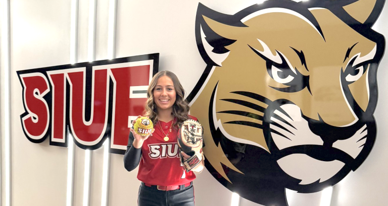 Gigi Bojorquez, a 2027 middle infielder, on her trip to Southern Illinois University - Edwardsville