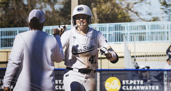 Penn State's Kirsten Finarelli circles the bases after her home run in the 7-0 win over Boston College. Photo courtesy of Penn State Softball